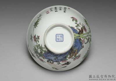 图片[3]-Bowl with bamboo and cranes in falangcai painted enamels, Qing dynasty, Yongzheng reign (1723-1735)-China Archive